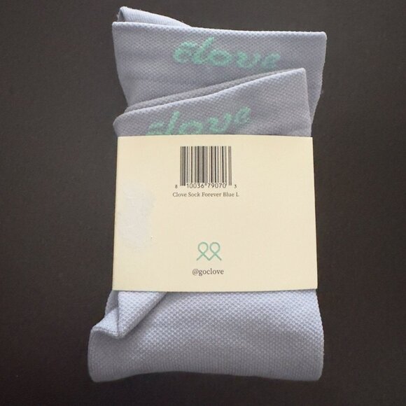 Clove Compression Socks 20-30mmHg Graduated Support Forever Blue sz Large women - Picture 7 of 7